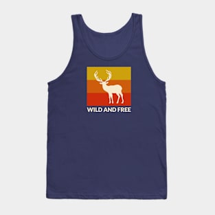 Wild and Free Retro Deer Tank Top